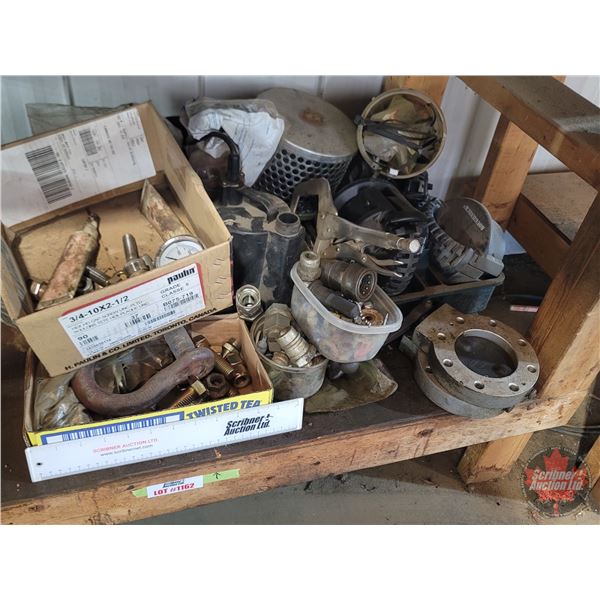Shelf Lot Grouping : Vise Grips; Grade 8 Bolts; Nuts; Submersible Pump; Clevis; etc!