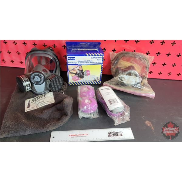Grouping : Variety of Breather Masks & Cartridges