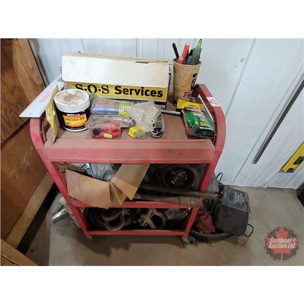 Mechanics Cart with Contents