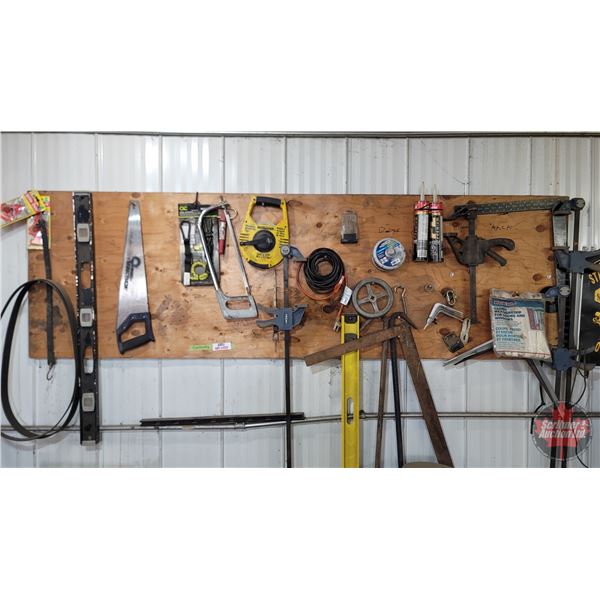 Contractor Combo : Levels, Squares, Bar Clamps, Cut Off Disc, 100Ft Tape, etc