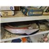 Image 9 : Metal Shop Cabinet with Contents : Travel Mug; Walkie-Talkies; Vintage Cig Tins; Nails; etc!