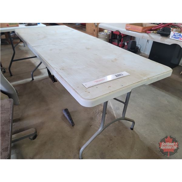 Folding Plastic Table (29"H x 72"W x 30"D)