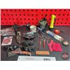 Image 1 : Grouping: Safety Glasses; Forceps; Pencils; Lock Blade Knife; Cut Off Wheels; etc