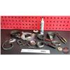 Image 1 : Grouping: Variety of Oil Filter Wrenches; Emery Cloth; 7-4 Pin Trailer Adaptor; etc!