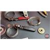 Image 4 : Grouping: Variety of Oil Filter Wrenches; Emery Cloth; 7-4 Pin Trailer Adaptor; etc!