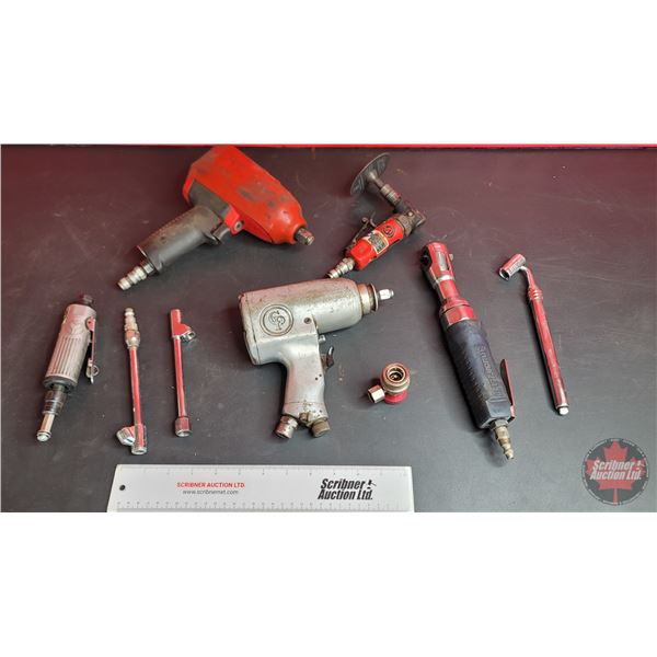 Grouping ~ Air Tools : Impacts (2) ; Die Grinders (2) ; Air Ratchet ; Air Chucks