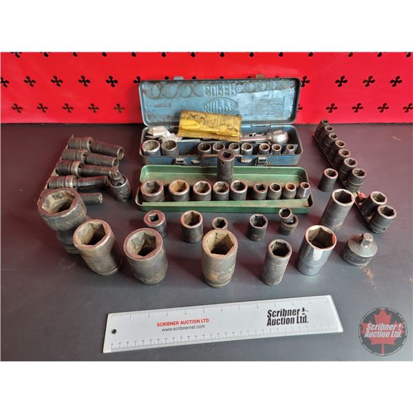 Socket Grouping: 3/4" & 1/2" Drive Impact Sockets (Variety)