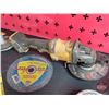 Image 2 : Grouping: 60v Dewalt Cordless Angle Grinder 4-1/2" ; Metal Cut Off Discs; Tire Guage; Mechanics Wire