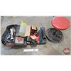 Image 1 : Combo: Contoured Creeper; Tubes of Grease; Grease Guns; In-Line Fuel Filter; 4.5L Oil Jug; Flashligh