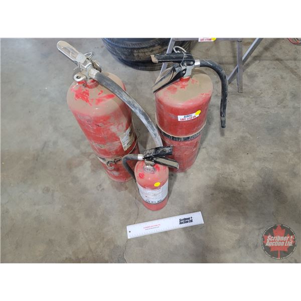 Fire Extinguishers (3) (All Show Charge) (Tallest 24"H)