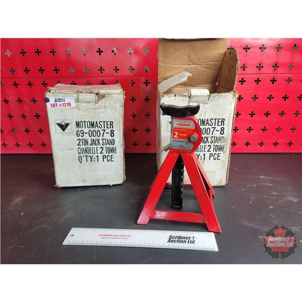 2 Ton Jack Stands (2) : MOTOMASTER