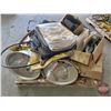 Image 1 : Grouping: Delco Remy Reman Generator/Alternator; Oversize Load Sign; Seat Covers; Joist Hangers; Tar