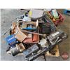 Image 1 : Pallet Lot ~ Grouping ~ Truck Parts & Pieces : Grab Bar; Steering Wheel; Cab Filter; Oversize Load S
