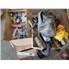 Image 1 : Pallet Lot ~ Grouping : Load Flags; Rain Suit; Peterbilt Steering Wheel; Chrome Light Bezels; Sirius