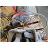 Image 9 : Pallet Lot ~ Grouping: Stock Tank De-icers; Tarp Straps; Worklights; Electric Motors; Bundle of Brow