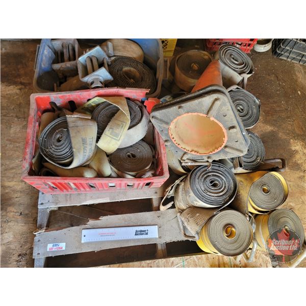 Pallet Lot ~ Strapping : Load Straps & 2 Traffic Cones