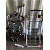 Image 1 : Grouping: Evolution Walker; 2 Wire Wheel Carts; Crutches; Grab Bar