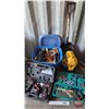 Image 1 : Tool Grouping : Dewalt Wet/Dry Vac; Cordless Drills; T-Handle Allen Keys; Wrenches; Socket Set; etc