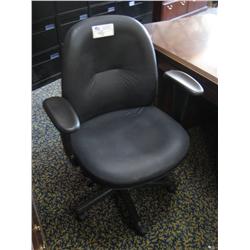 Black Leather Multi Lever Task Chair
