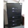 Image 1 : Global Black 5  Drawer Legal File Cabinet
