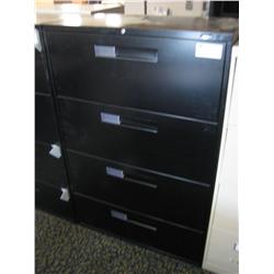 Global Black 4  Drawer Legal File Cabinet
