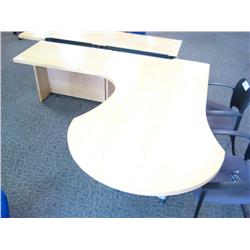 Maple L-shape Executive Desk