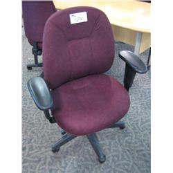 Burgandy Multi Leval Ergo Task Chair