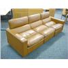 Image 1 : Tan Leather Reception Sofa & Chair