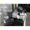 Image 1 : Lot Of Paper Trays & Garbage Cans