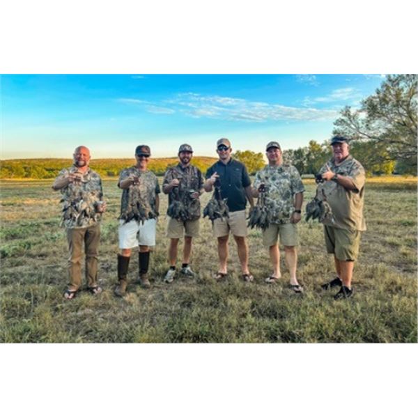 Dove Hunt for 4 at 5L Ranch