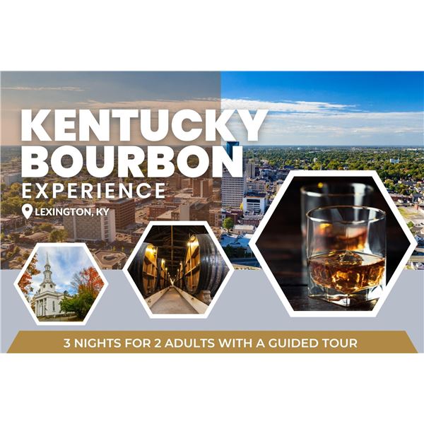 Kentucky Bourbon Experience for 2 People 3 Nights