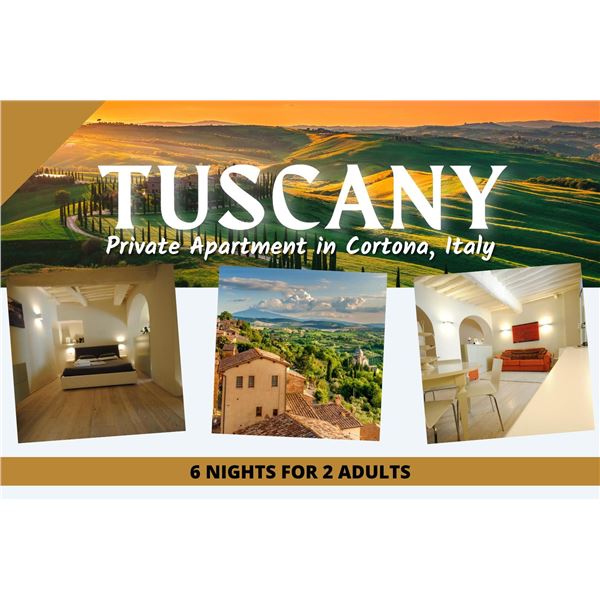 Tuscany for 2 People 6 Nights in the Heart of Italy!
