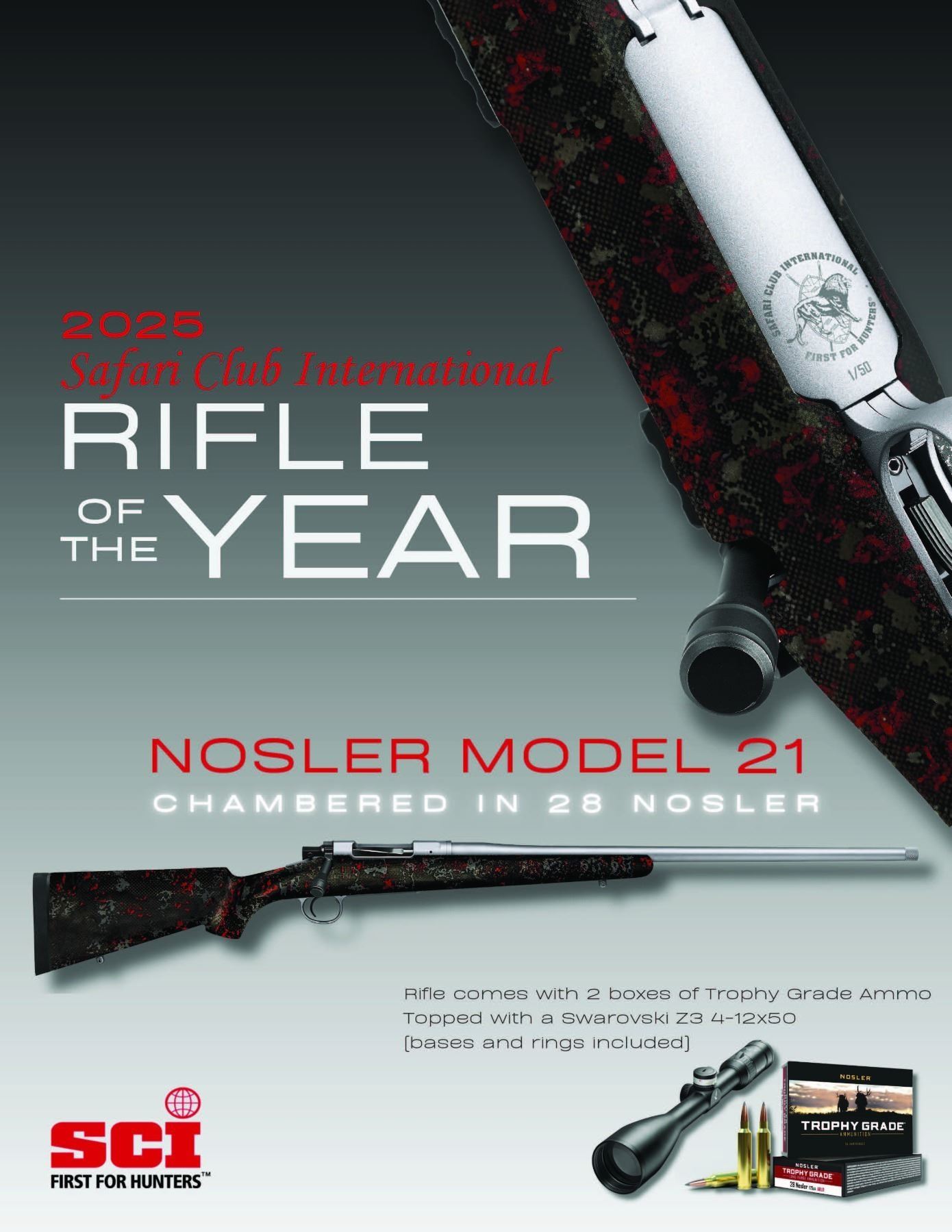 SCI Rifle of the Year Nosler Model 21 chambered in 28 Nosler w ...