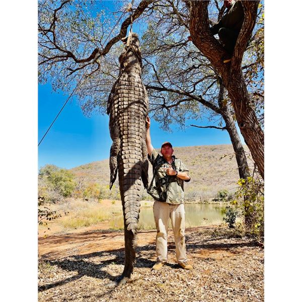 Dangerous Game Safari for Two Hunters Includes Trophy Fees for 2 Crocodiles, 10 Days