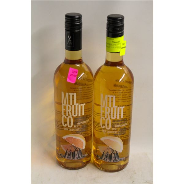 LOT OF 2- MTL FRUIT CO PINK GRAPEFUIT FLAVORED