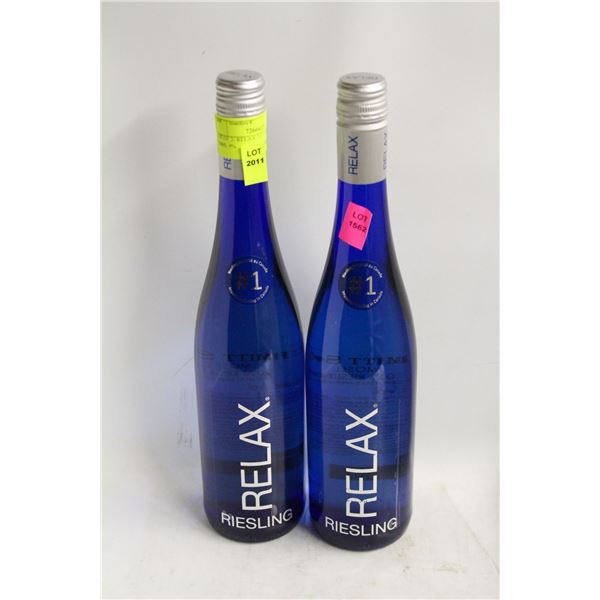 LOT OF 2- RELAX 2023 RIESLING 750ML 9%