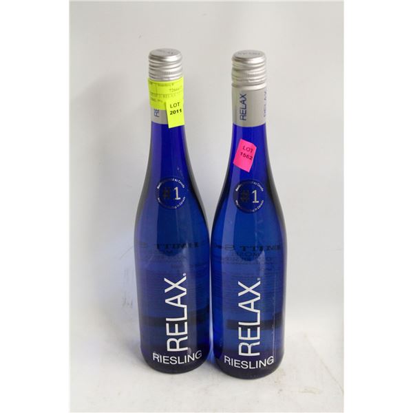 LOT OF 2- RELAX 2023 RIESLING 750ML 9%