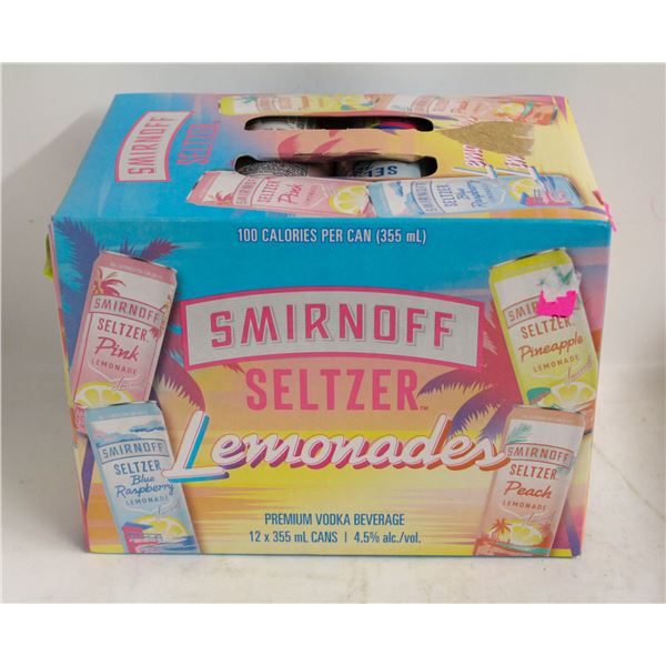 12PK 355ML CANS; SMIRNOFF SELTZER LEMONADES MIX