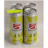 Image 1 : 4 PACK OF STIEGL 2.5% ALC. LEMON FLAVOR 500ML