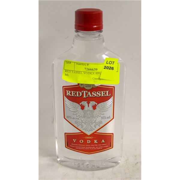 RED TASSEL VODKA 40% ALC. 375 ML