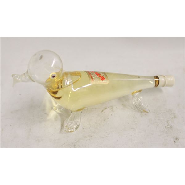 1950-1960 BOLS GOLD LIQUEUR SEAL HAND BLOWN GLASS