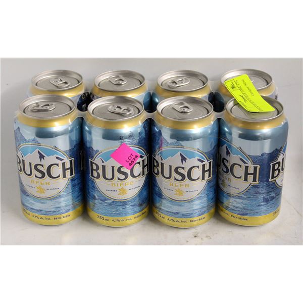 8 PACK OF BUSCH BEER 355ML 4.7%