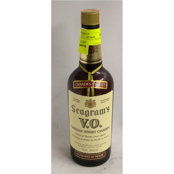 1983 SEAGRAMS V.O 750 ML WHISKEY 40% ALC