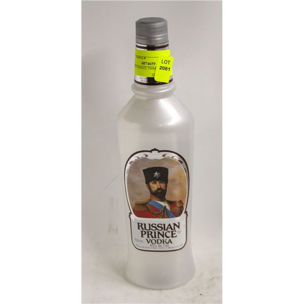 RUSSIAN PRINCE 750ML VODKA 40% ALCOHOL