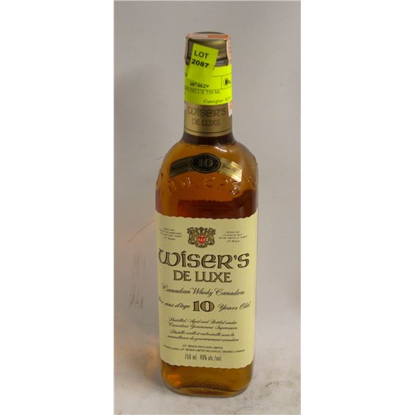 1985 WISER'S DELUX 750 ML WHISKEY 40% ALC