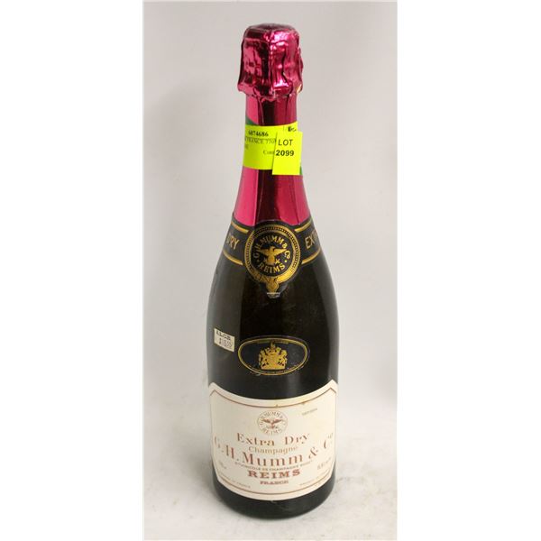 G.H. MUMM FRANCE 770ML EXTRA DRY CHAMPAGNE 11.5%