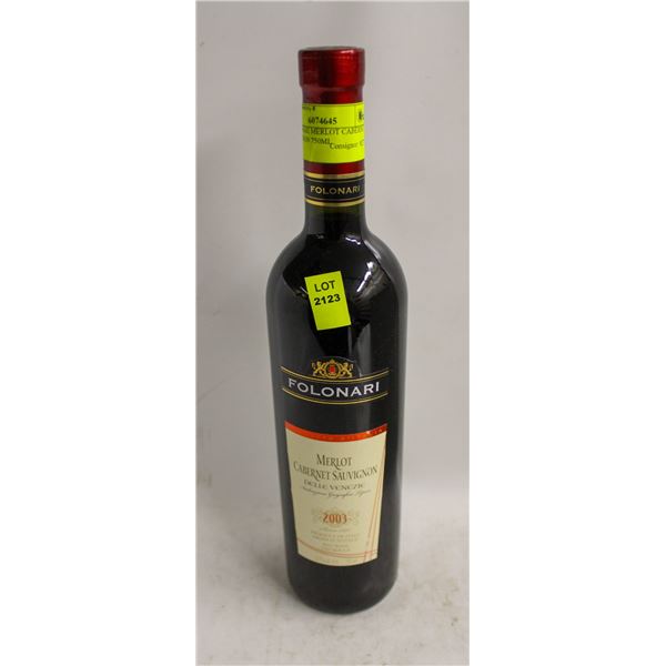 2003 FOLONARI MERLOT CABERNET SAUVIGNON 750ML