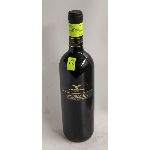 2010 CAMPAGNOLA ITALY RED WINE 750ML 12.5% ALCOHOL