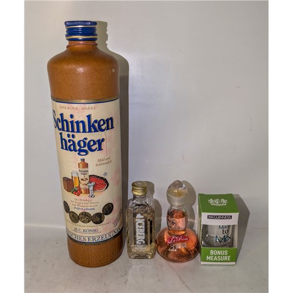 0.7L SCHINKEN HAGER 38% ALCOHOL+50ML ICEBERG GOLD