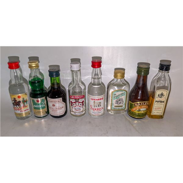 8 ASSORTED MINI LIQUOR BOTTLES